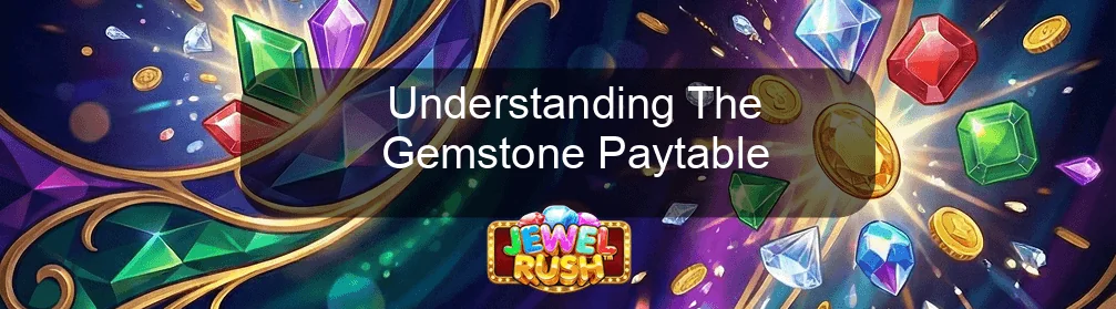 Jewel Rush Understanding The Gemstone Paytable